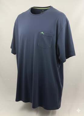 Tommy Bahama Relax Men's 5XB Big & Tall Bali Skyline 100% Pima Cotton Pocket T-S